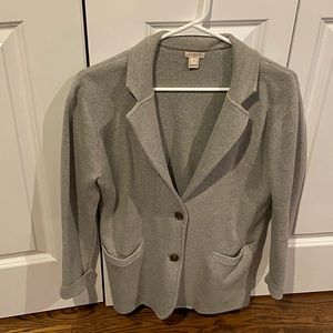 J. Crew Gray Sweater Blazer